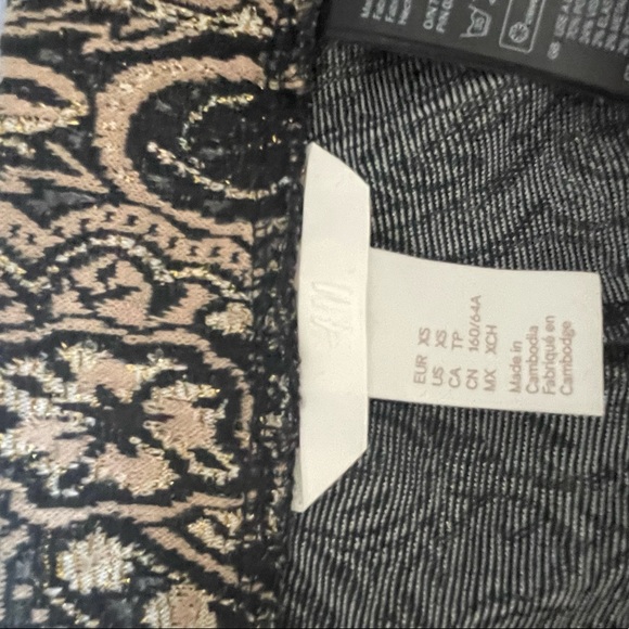 NEW Shimmery Paisley Knit flair pants - Picture 5 of 5